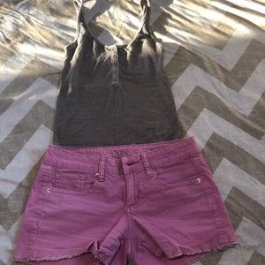AE size 2 pink shorts